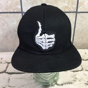 Joycap Skeleton with Thumbs Up Snapback Hat Adjustable Ball Cap